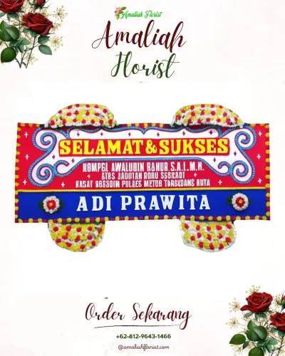 Karangan Bunga Ucapan Selamat di Toloa